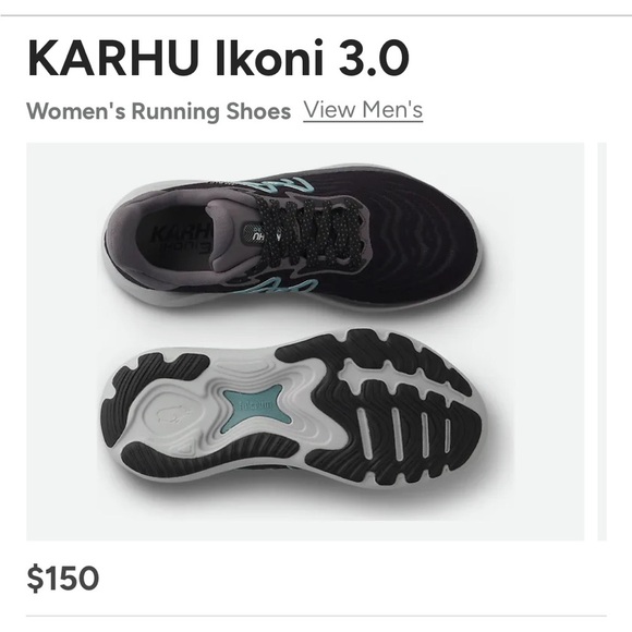 KARHU | Ikoni 3.0 | Fleet Feet | Black/Stone Blue | Women’s size 7.5 - Picture 3 of 16